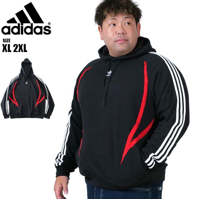 大きいサイズ メンズ ADIDAS アディダス ラグラン プルオーバー パーカー USA直輸入 ix9644