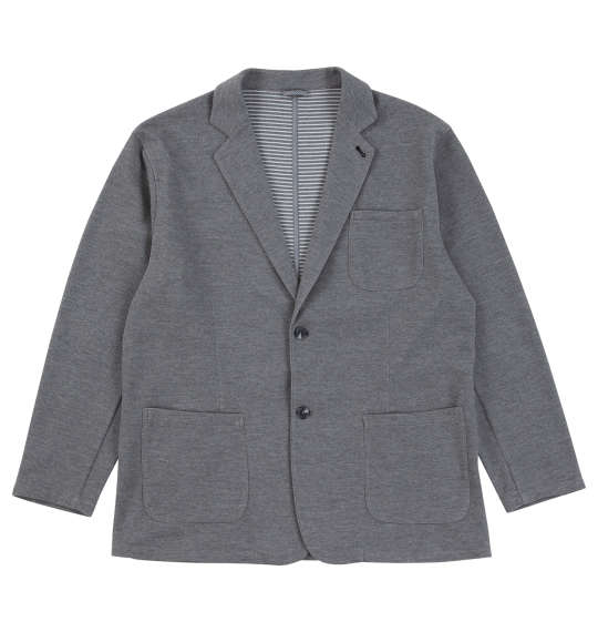 大きいサイズ メンズ Mc.S.P 裏ボーダー カット ジャケット グレー 1278-4645-1 3L 4L 5L 6L 7L 8L