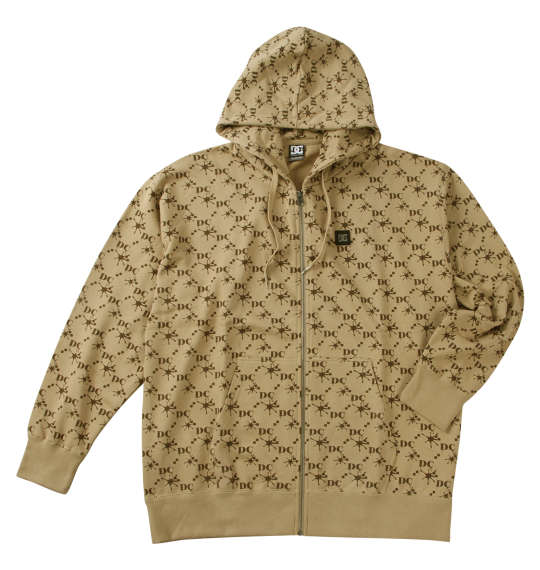 大きいサイズ メンズ DCSHOES 25MONO フルジップ パーカー ベージュ 1278-5111-1 3L 4L 5L 6L