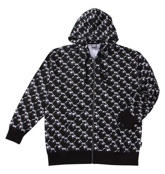 大きいサイズ メンズ DCSHOES 25MONO フルジップ パーカー ブラック 1278-5111-2 3L 4L 5L 6L