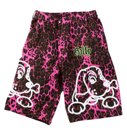 大きいサイズ メンズ GALFY GALひょうちゃん ハーフパンツ ピンクヒョウ柄 1254-5210-1 3L 4L 5L 6L