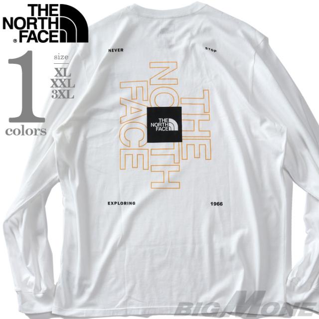 大きいサイズ メンズ THE NORTH FACE ノースフェイス プリント 長袖 Tシャツ L/S BRAND PROUD TEE USA直輸入 nf0a8b0k-5id