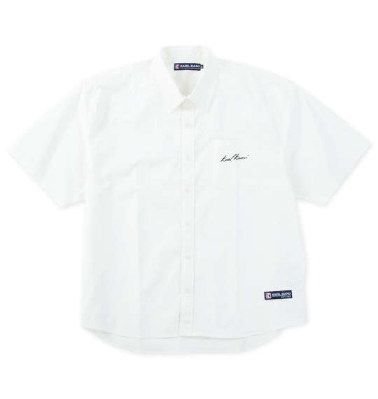大きいサイズ メンズ KARL KANI 半袖 シャツ ホワイト 1277-5240-1 3L 4L 5L 6L 8L