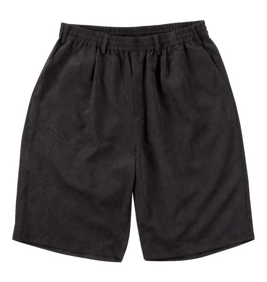 大きいサイズ メンズ in the attic 刺繍ポリピーチ ハーフパンツ ブラック 1254-5260-2 3L 4L 5L 6L
