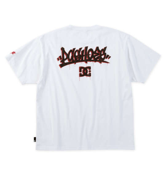 大きいサイズ メンズ DCSHOES 25GRAFFITTI 半袖 Tシャツ ホワイト 1278-5272-1 3L 4L 5L 6L