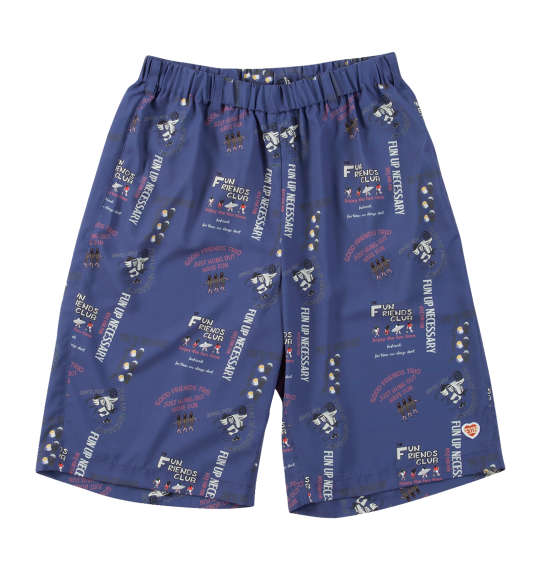 大きいサイズ メンズ FUN for modemdesign LIFE OJI柄 アロハ ショーツ インクブルー 1274-5541-2 3L 4L 5L 6L 8L