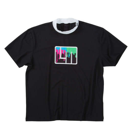 大きいサイズ メンズ LOUDMOUTH モックネック 半袖 シャツ ブラック 1278-5225-1 3L 4L 5L 6L