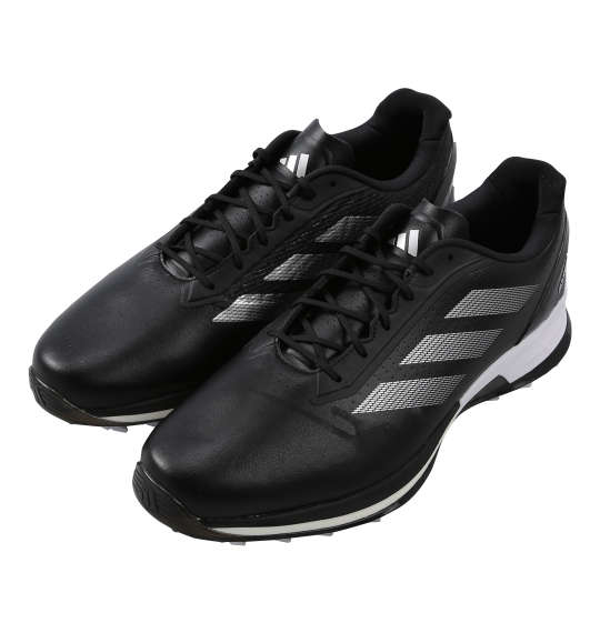 大きいサイズ メンズ adidas golf ゴルフ シューズ アディゼロ ゼットジー25 ブラック×シルバーメタリック 1240-5230-2 30 30.5 31.5