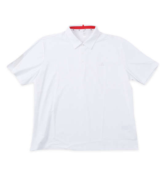 大きいサイズ メンズ adidas golf アディゼロバックプリント 半袖 シャツ ホワイト 1278-5200-1 3XL 4XL 5XL
