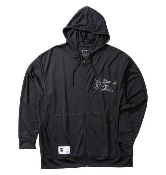 大きいサイズ メンズ RUSTY UVメッシュ 長袖 フルジップ パーカー ブラック 1278-5275-2 3L 4L 5L 6L 8L