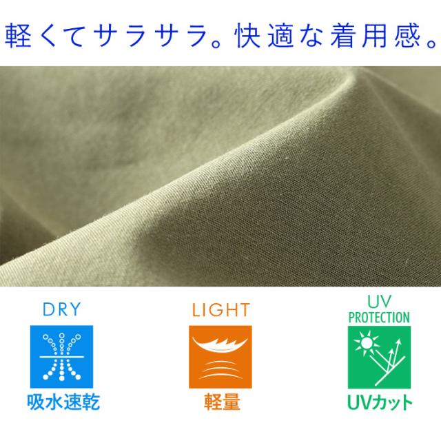 大きいサイズ メンズ PANASPUR パナシュプール 刺繍入り 半袖 ワーク シャツ 吸水速乾 軽量 UVカット 5743-411_3