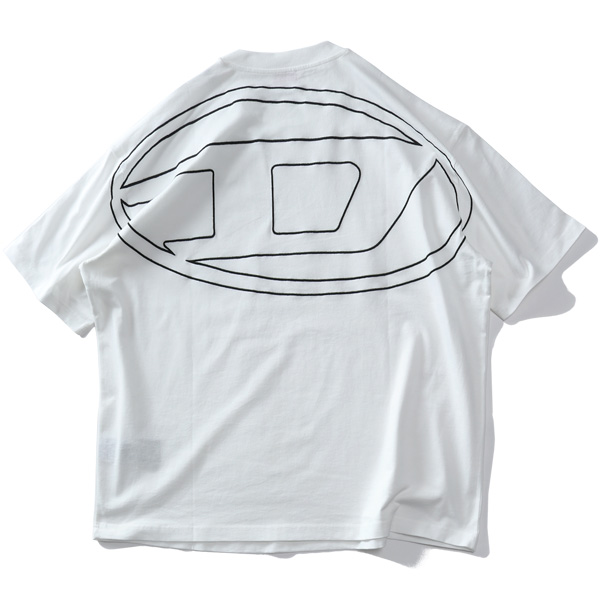 大きいサイズ メンズ DIESEL ディーゼル ロゴ刺繍 半袖 Tシャツ T