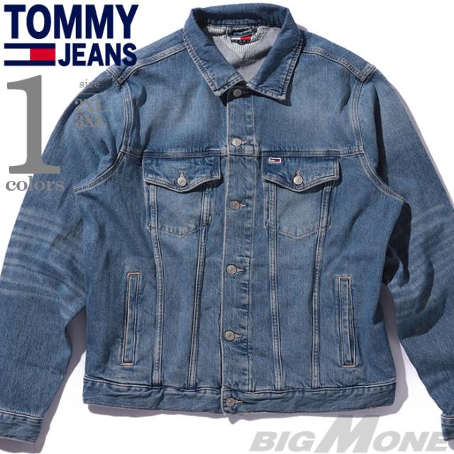 大きいサイズ メンズ  JEANS トミージーンズ デニム ジャケット Gジャン USA直輸入 dm0dm21860