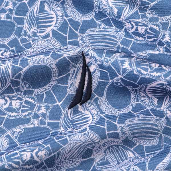 大きいサイズ メンズ NAUTICA ノーチカ 総柄 半袖 ポロシャツ USA直