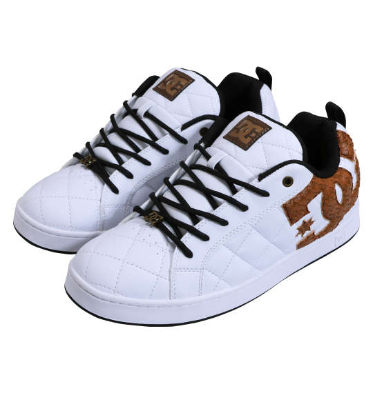 大きいサイズ メンズ DCSHOES スニーカー ALLIANCE SE SN ホワイト × ブラウン 1240-5315-1 29 30