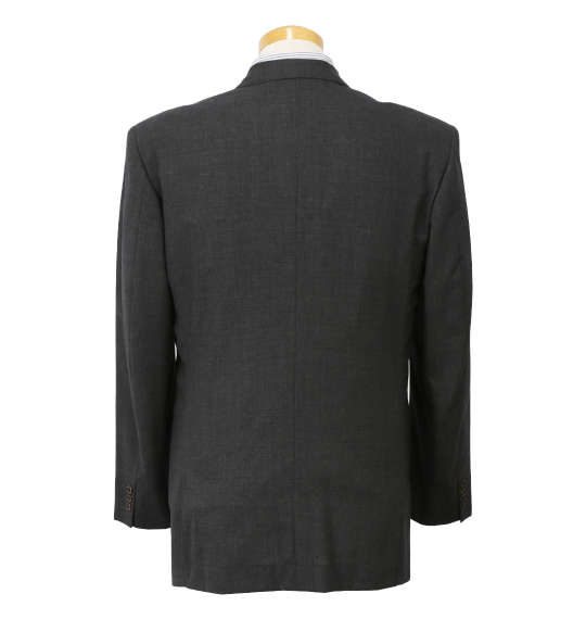 大きいサイズ メンズ シングル3ツ釦 ジャケット チャコールグレー 1122-5407-3 2L 2TL 4L TLL_1