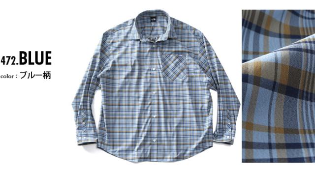 大きいサイズ メンズ THE NORTH FACE ノースフェイス チェック柄 長袖 カジュアル シャツ PLID SHIRTS USA直輸入 nh8lr02a_1