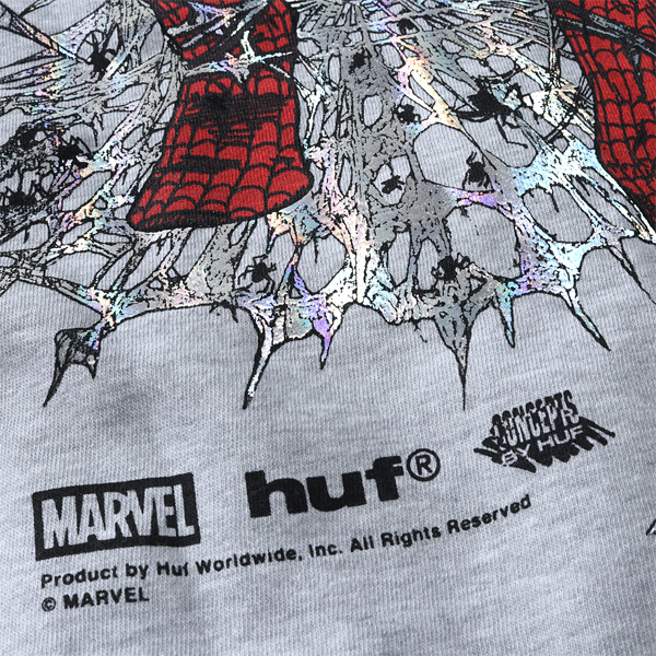 大きいサイズ メンズ HUF ハフ x MARVEL マーベル スパイダーマン