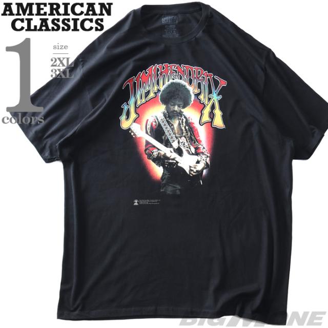 大きいサイズ メンズ AMERICAN CLASSICS アメリカンクラシックス ジミヘンドリックス 半袖 Tシャツ JIMI HENDRIX USA直輸入 jimihendrix-c