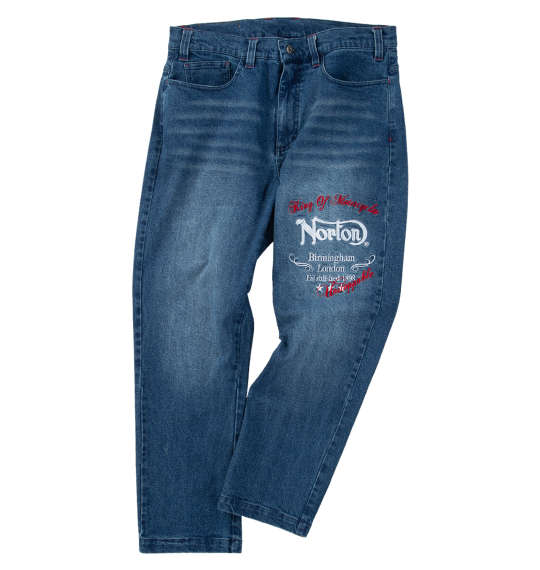 大きいサイズ メンズ Norton デニム パンツ サンドネイビー 1274-5345-1 100 110 120 130 140