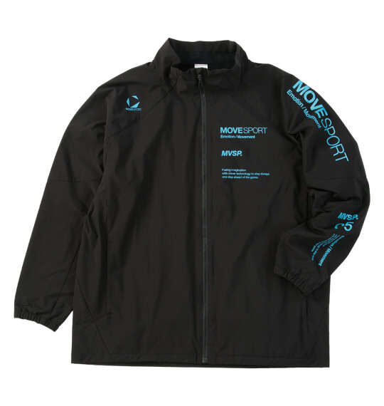 大きいサイズ メンズ MOVESPORT HEATNAVI ブラッシュド スタンド ジャケット ブラック 1273-5315-2 3L 4L 5L 6L