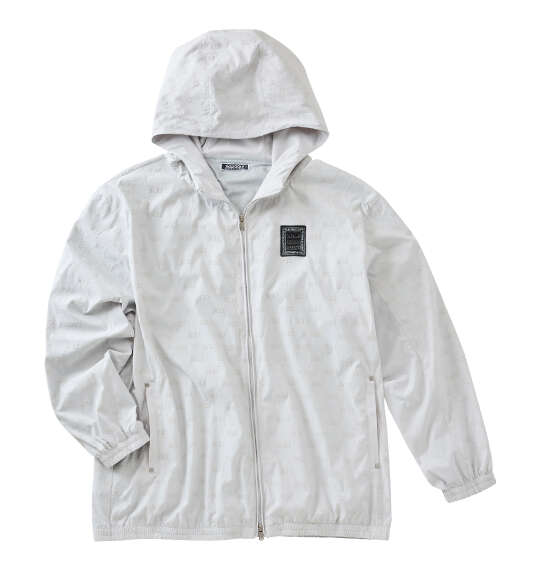 大きいサイズ メンズ SY32 by SWEET YEARS フロッキーウーブン ストレッチ フルジップ フーディ ジャケット ライトグレー 1273-5335-1 3L 4L 5L 6L