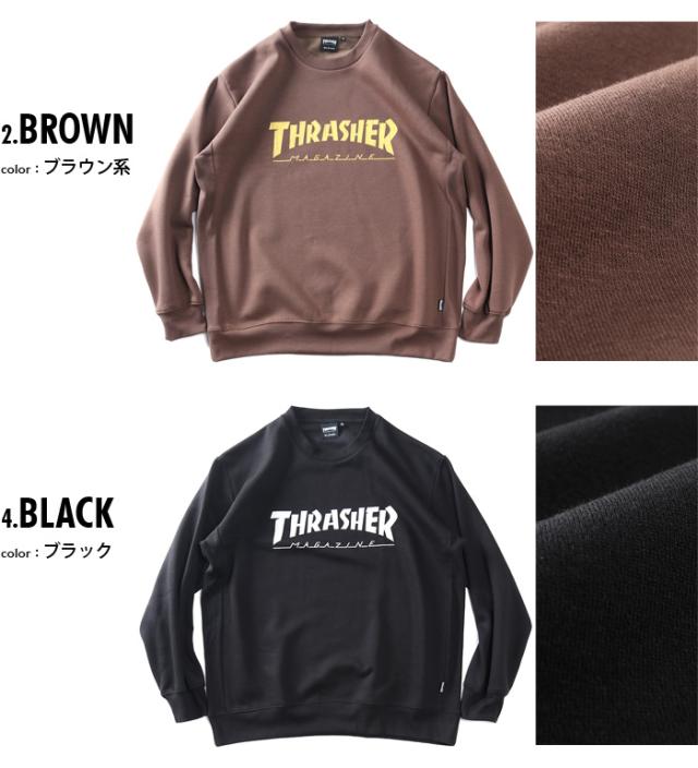 大きいサイズ メンズ THRASHER スラッシャー プリント トレーナー th26aw04k_1