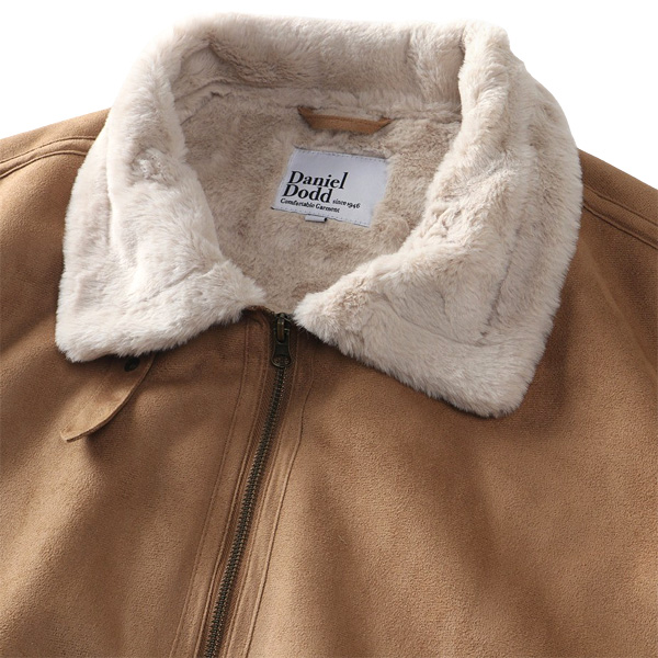 大きいサイズ メンズ DANIEL DODD フェイク ムートン ブルゾン 秋冬