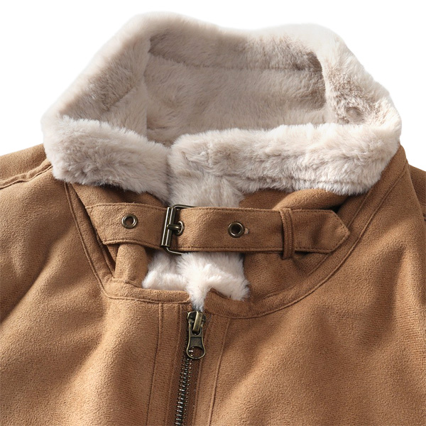 大きいサイズ メンズ DANIEL DODD フェイク ムートン ブルゾン 秋冬