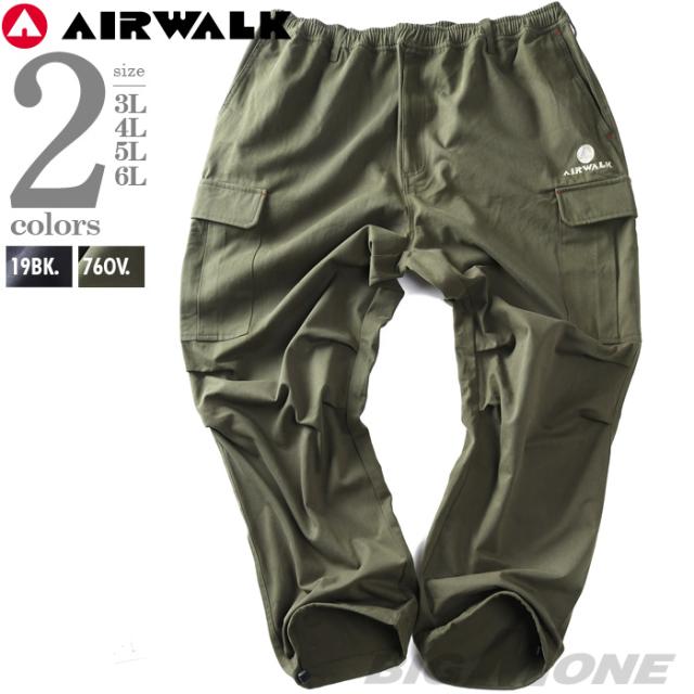 大きいサイズ メンズ AIRWALK エアウォーク シャーリング カーゴ パンツ 秋冬新作 awm53200az