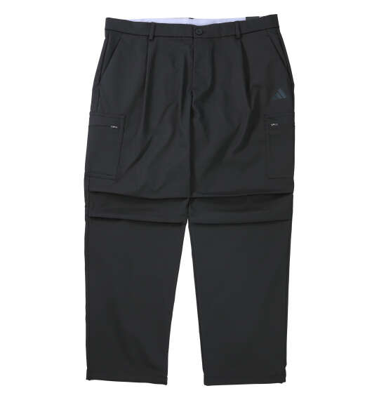 大きいサイズ メンズ adidas golf ビヨンドザコースEX STRETCHツイストウィーブアンクル カーゴ パンツ ブラック 1274-5300-2 104 108