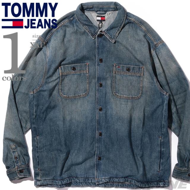 大きいサイズ メンズ  JEANS トミージーンズ デニム シャツ USA直輸入 dm0dm21918