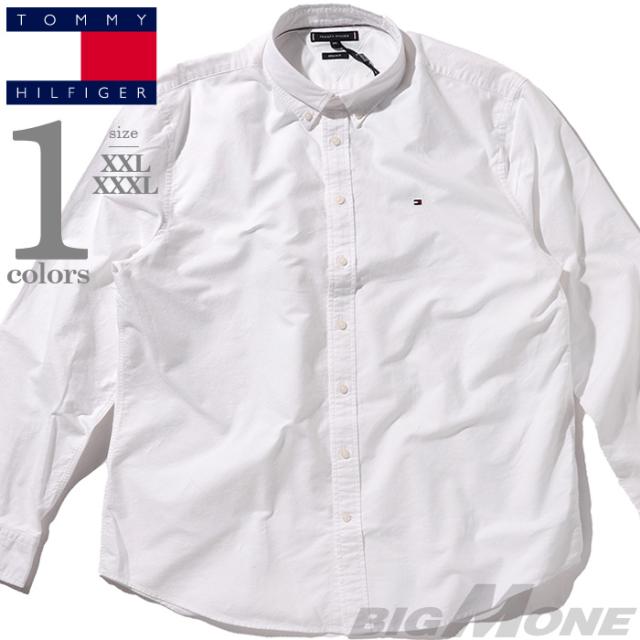 大きいサイズ メンズ   トミーヒルフィガー オックスフォード ボタンダウン シャツ USA直輸入 mw0mw35774