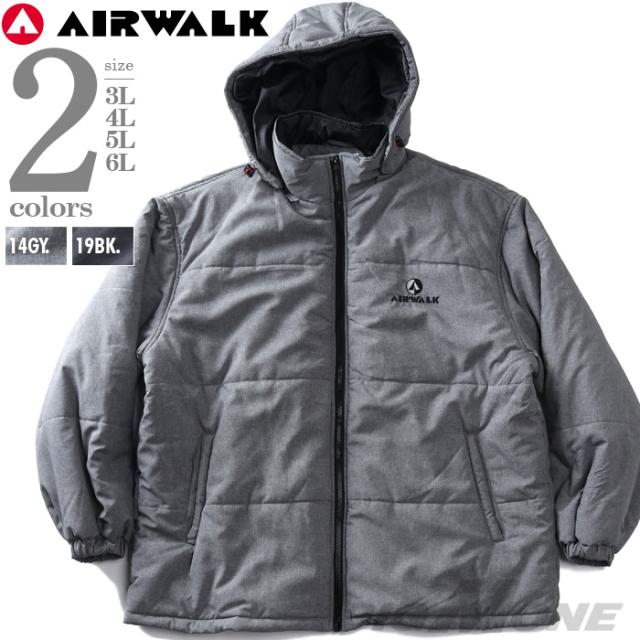 大きいサイズ メンズ AIRWALK エアウォーク フード脱着 中綿 ブルゾン 秋冬新作 awm53102az