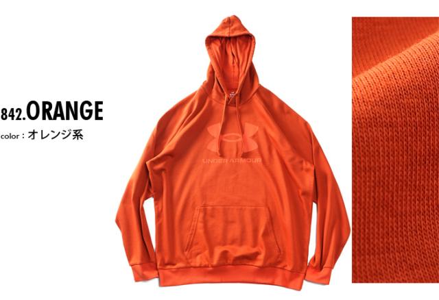 大きいサイズ メンズ UNDER ARMOUR アンダーアーマー フリース プルオーバー パーカー RIVAL FLEECE LOGO USA直輸入 1379758-842_1