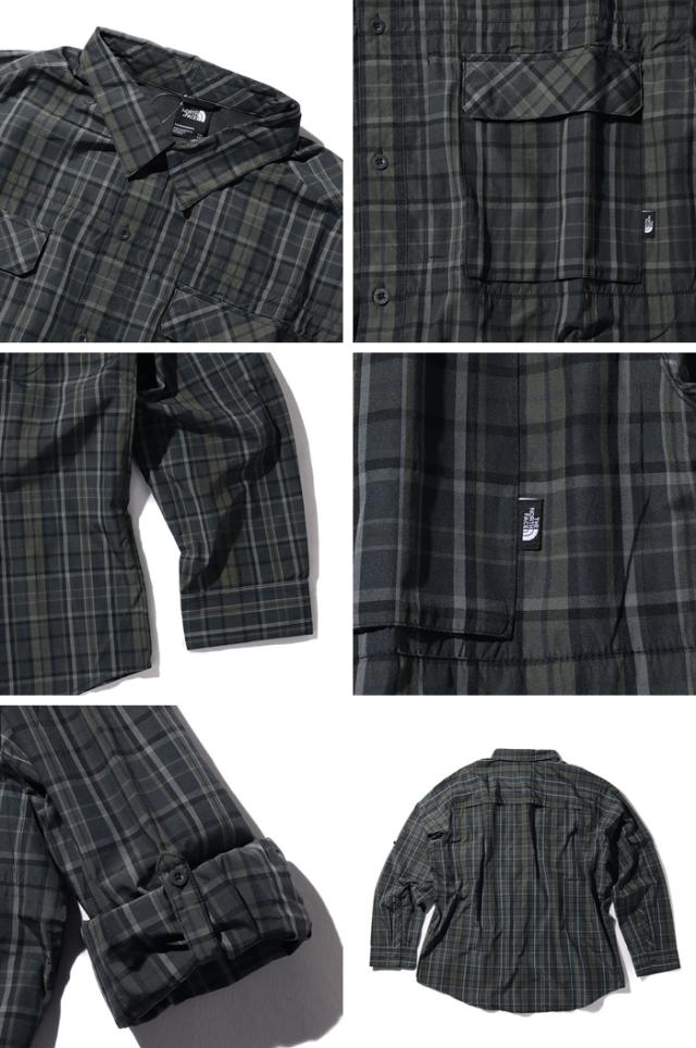 大きいサイズ メンズ THE NORTH FACE ノースフェイス チェック柄 長袖 シャツ USA直輸入 nf0a8bgk-97j_2