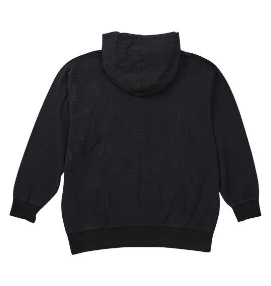 大きいサイズ メンズ BEN DAVIS ワッフル フルジップ パーカー ブラック 1278-6101-2 3L 4L 5L 6L_1