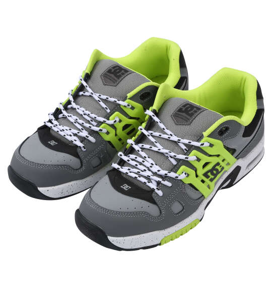 大きいサイズ メンズ DCSHOES スニーカー AT-2 グレー×ブラック×ライム 1240-6250-1 30 31 32