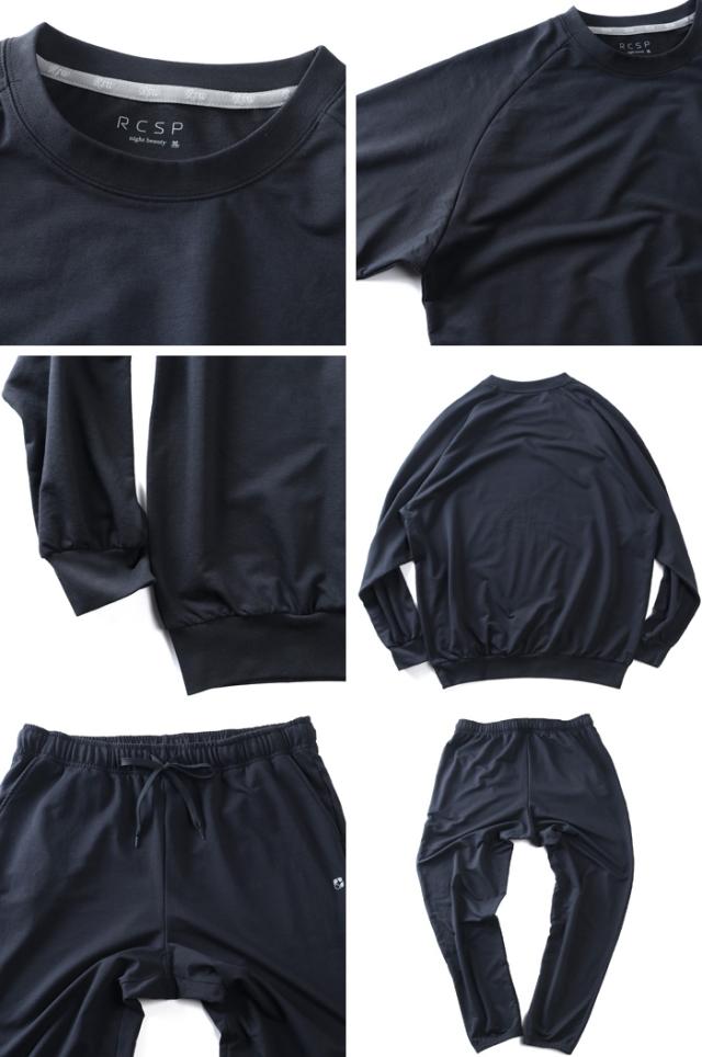 大きいサイズ メンズ RCSP リカサポ ストレッチ ミニ裏毛 上下セット 血行促進 春夏新作 216271h 【fre】_2