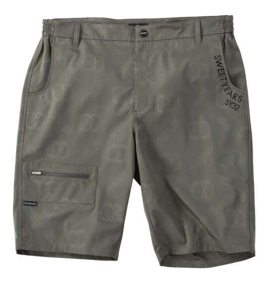 大きいサイズ メンズ SY32 by SWEET YEARS バックエンボス ハーフパンツ チャコールグレー 1274-6247-2 3L 4L 5L 6L