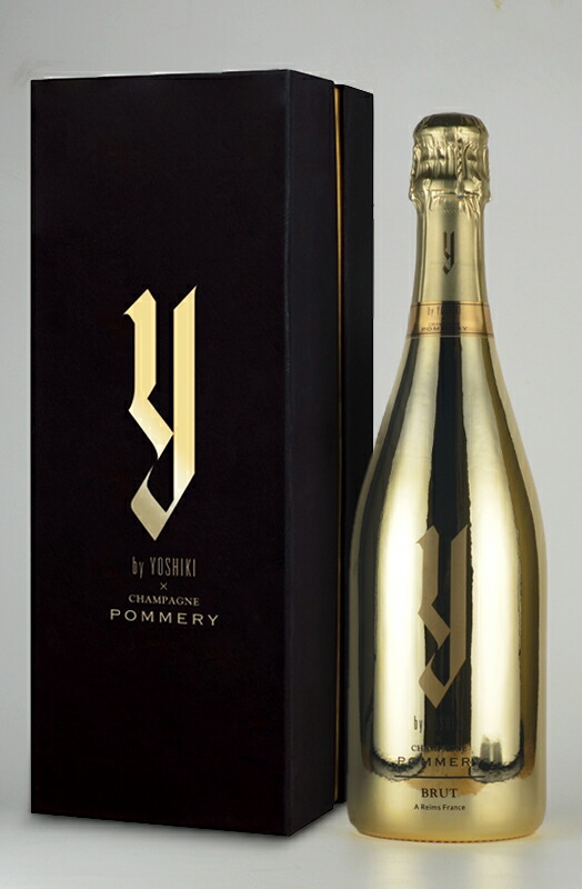 ワイ バイ ヨシキ×シャンパーニュ ポメリー ブリュット ギフトボックス Y by YOSHIKI × Champagne Pommery Brut シャンパン シャンパーニュ スパークリングワイン ybyyoshiki ワイバイヨシキ X Japan 辛口
