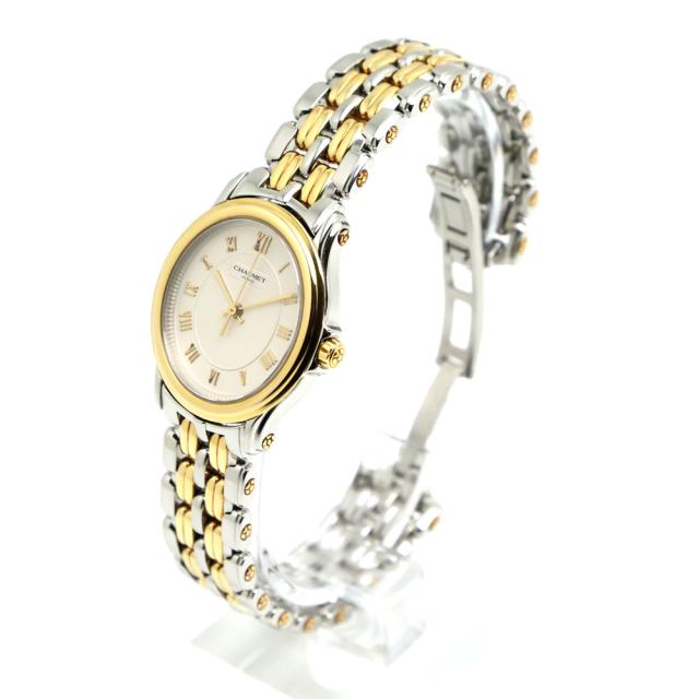【楠本質店/元住吉】ショーメ　CHAUMET　アクィラ　SS/GF　ベゼル：K18YG　クオーツ　レディース　腕時計【中古】_1