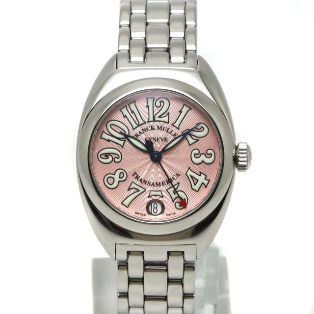 【楠本質店/元住吉】フランクミュラー　FRANCK MULLER　トランスアメリカ 2000L　オートクオーツ　ピンク文字盤　レディース　腕時計【中古】