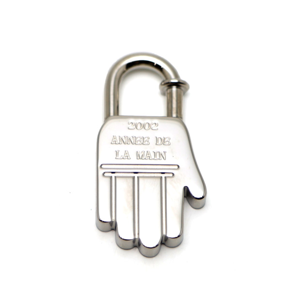 【楠本質店/元住吉】HERMES/エルメス　カデナ　パドロック　ハンドモチーフ　ANNEE DE LA MAIN　シルバー　箱付【中古】