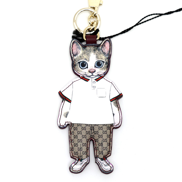 【楠本質店/元住吉】未使用　GUCCI/グッチ　ヒグチユウコ　キーチェーン　猫　Boris　箱付【中古】_1