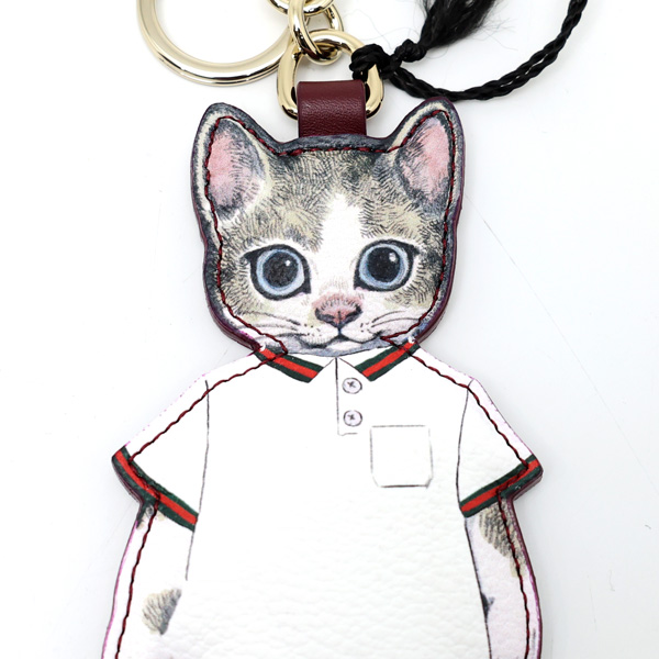 【楠本質店/元住吉】未使用　GUCCI/グッチ　ヒグチユウコ　キーチェーン　猫　Boris　箱付【中古】_4