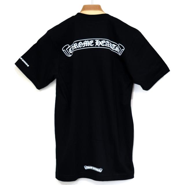 【楠本質店/元住吉】未使用品　クロムハーツ　CHROME HEAETS　Tシャツ　スクロールラベル　サイズ：S　カラー：ブラック　男女兼用【中古】