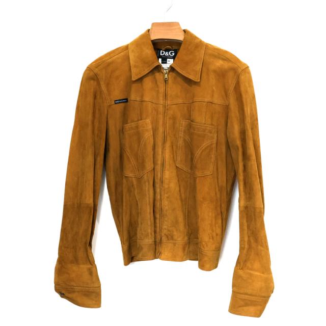 【楠本質店/元住吉】ドルチェ＆ガッバーナ　D&G　Dolce & Gabbana　スエード　ジャケット　サイズ：M　マスタード系　レディース【中古】