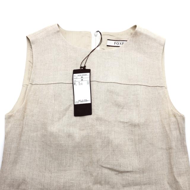 【楠本質店/元住吉】美品　フォクシー/FOXEY　34206-SOFG58T　ワンピース　レディース　サイズ：38　ベージュ　麻【中古】_2