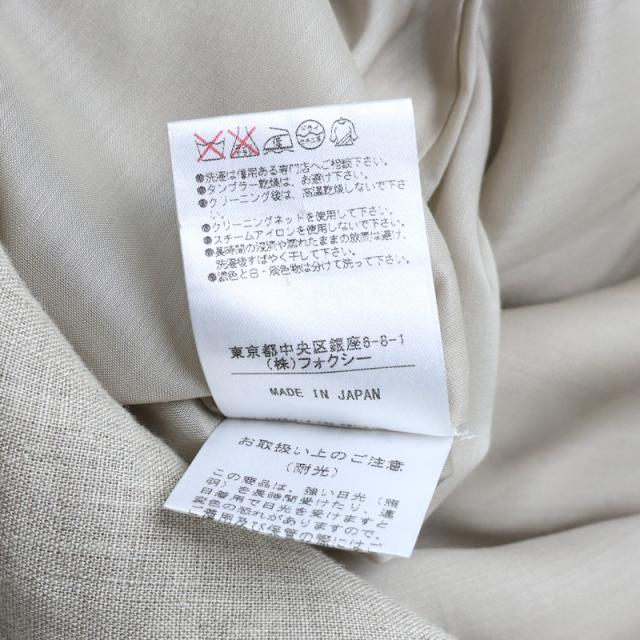 【楠本質店/元住吉】美品　フォクシー/FOXEY　34206-SOFG58T　ワンピース　レディース　サイズ：38　ベージュ　麻【中古】_6